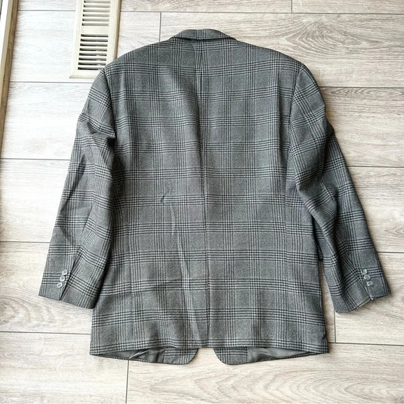 Vintage Cambridge O’ Connors Pure Wool Plaid Blazer Union Made in Canada - Picture 13 of 15